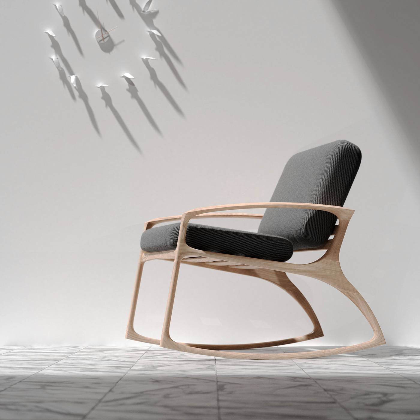 Rocking chair，chair，woodiness，furniture，Leatherwear，