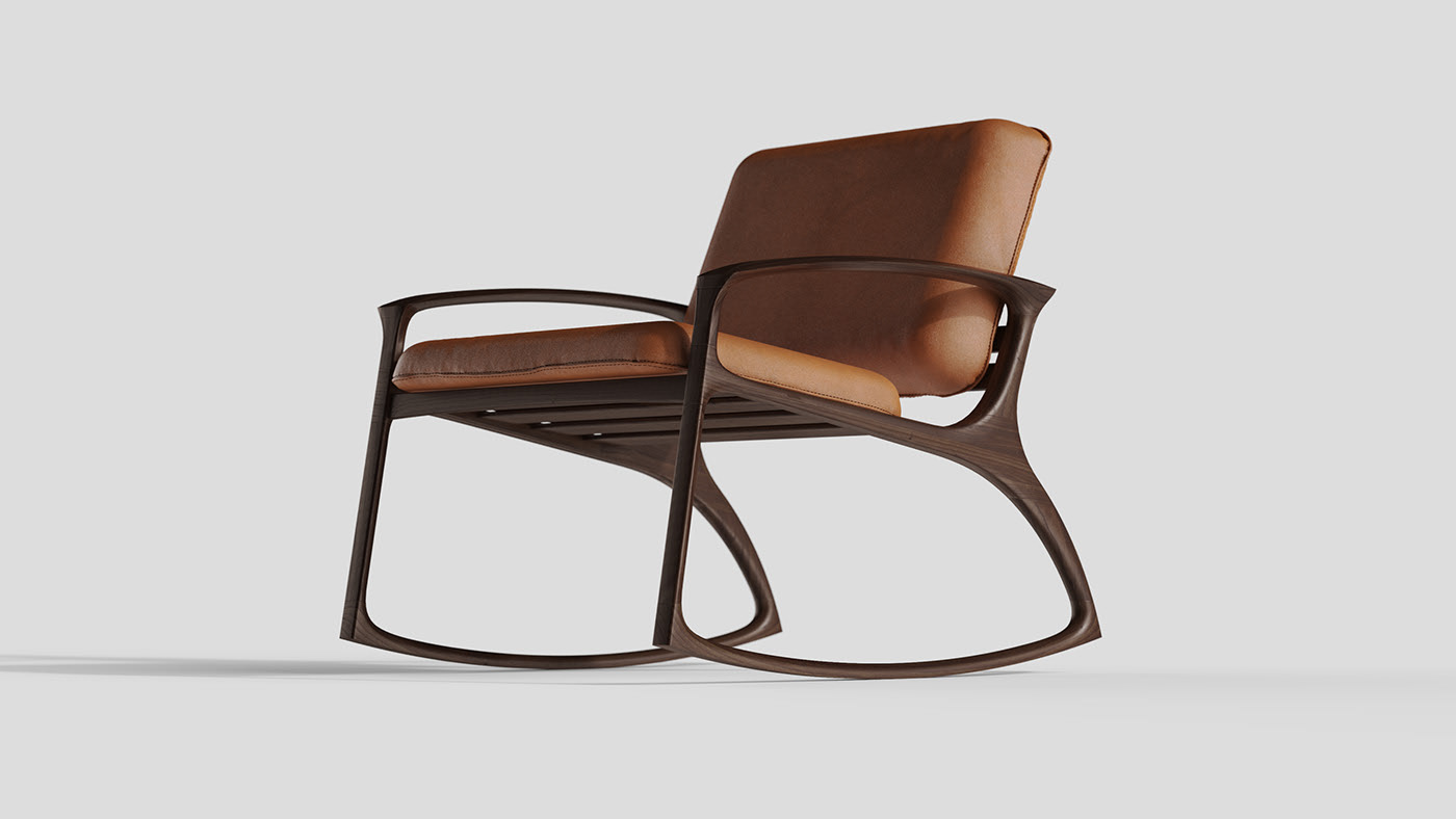 Rocking chair，chair，woodiness，furniture，Leatherwear，