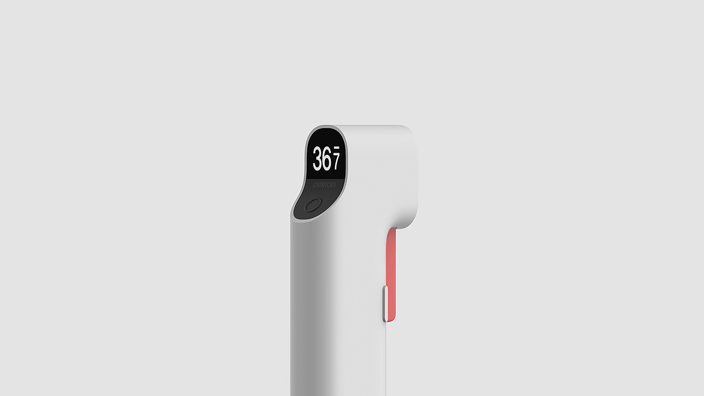 Covid-19，thermometer，Rectangle，Non contact type，Modeling design，Simplicity，