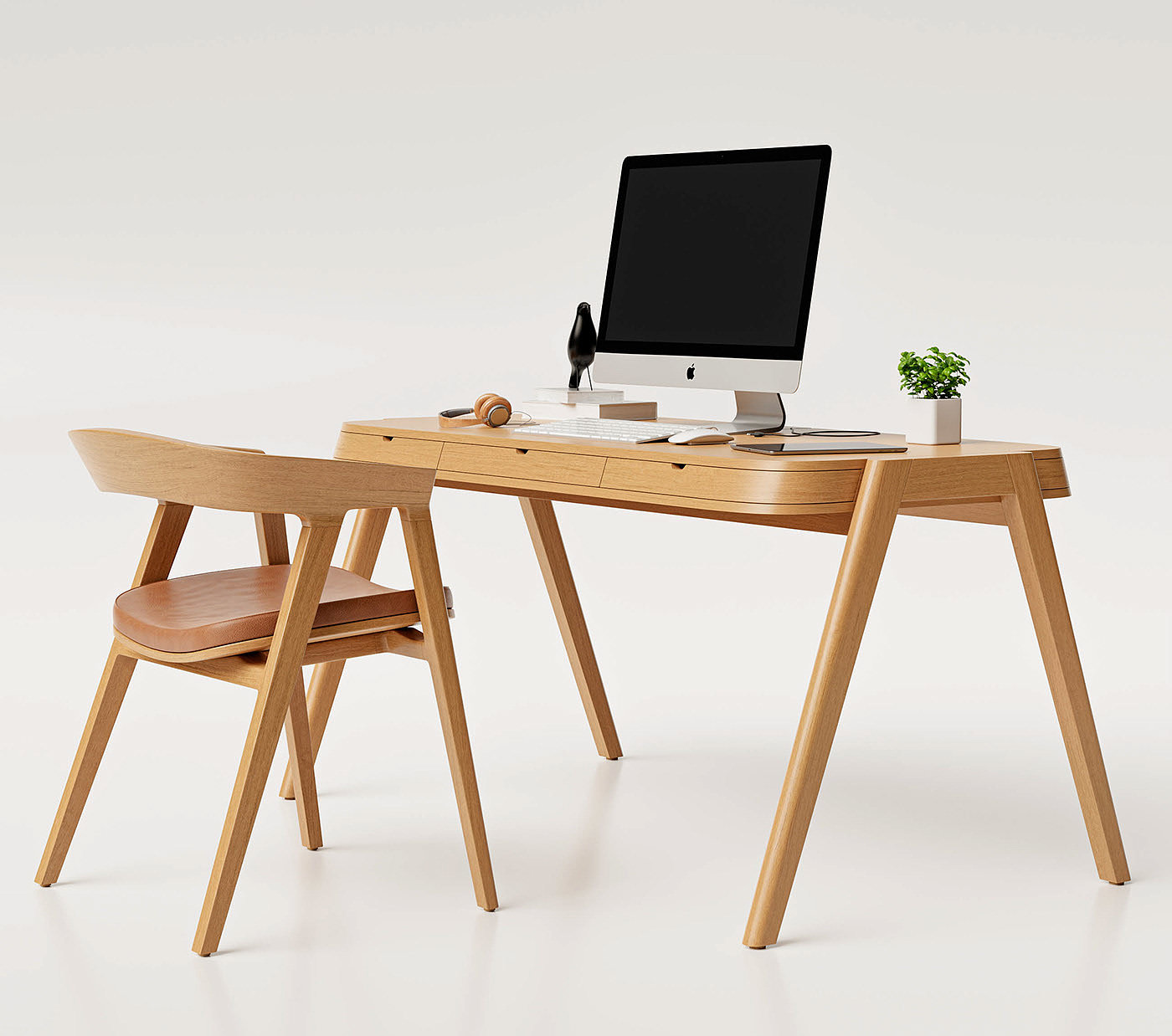 desk，light，Log color，Simplicity，modern，