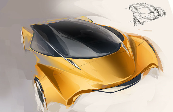 Automobile design，Two dimensional representation，ps，