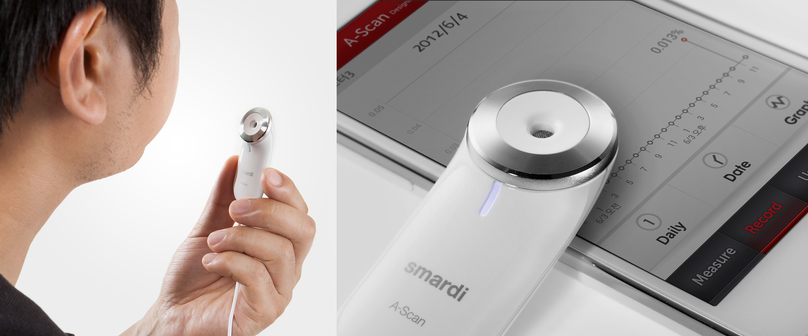 Alcohol concentration detector，white，Intelligent device，app，Simplicity，