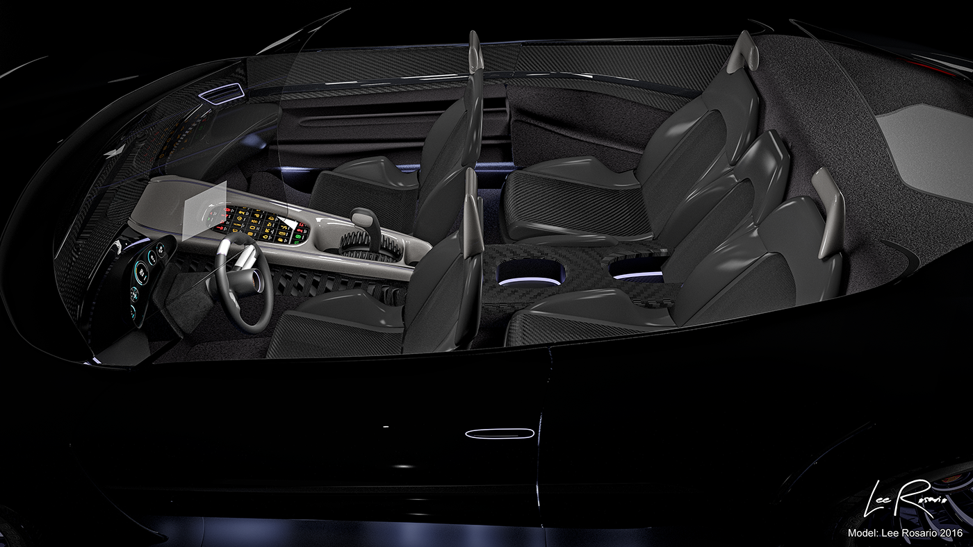 Automatic design，Sports car，Metallic feeling，Interior，industrial design，