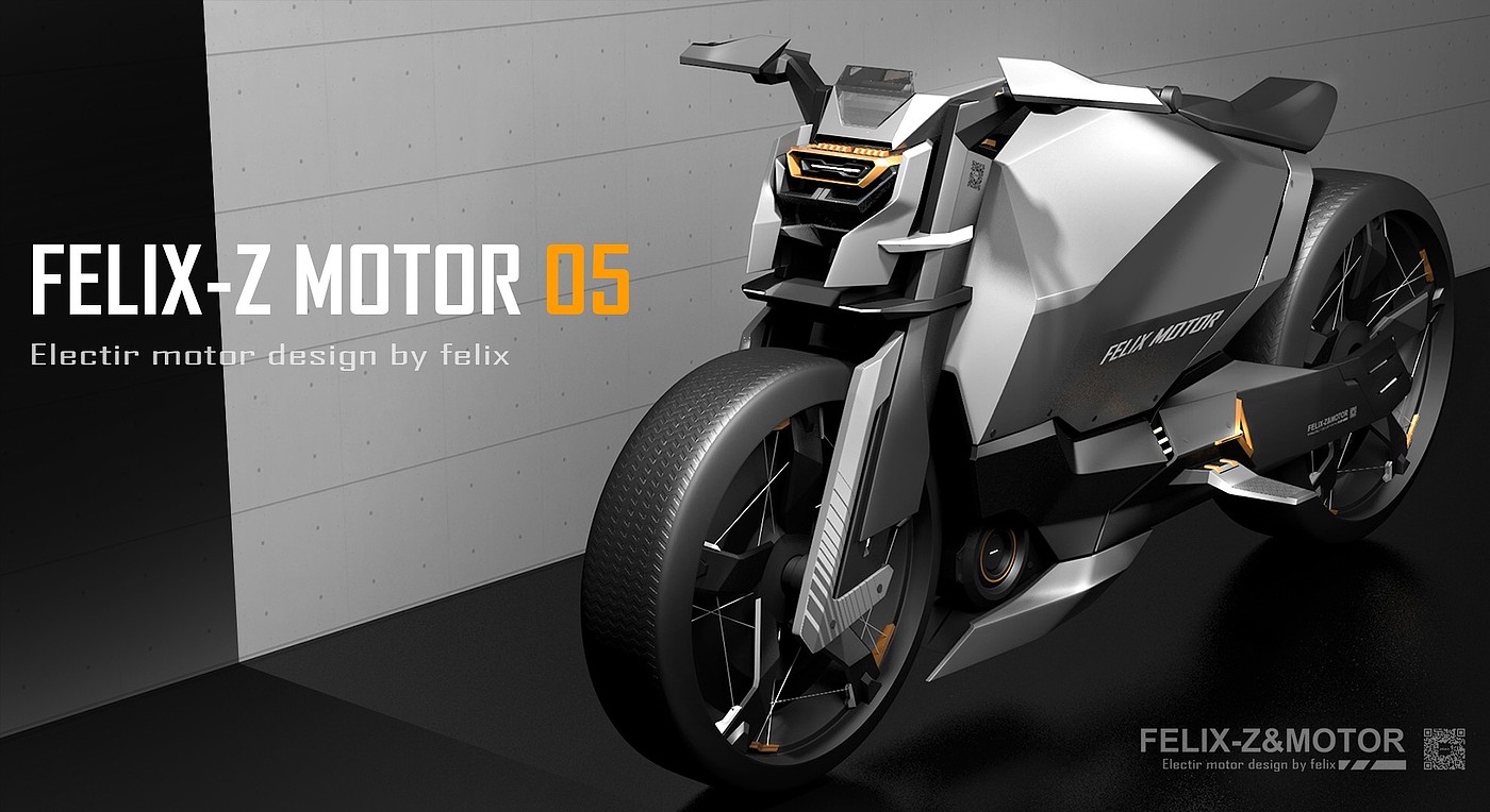 Motorcycle，Electric concept，