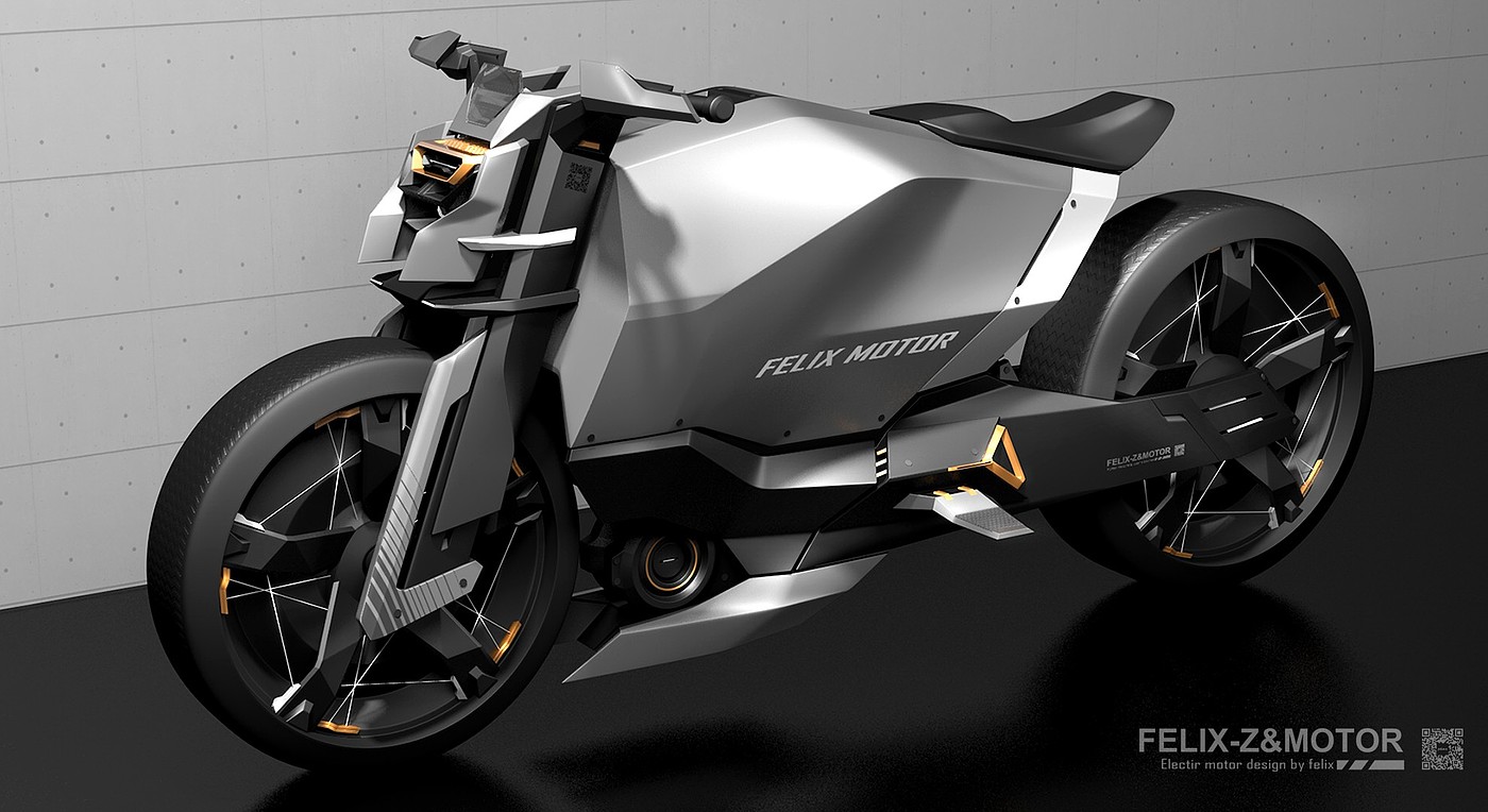 Motorcycle，Electric concept，