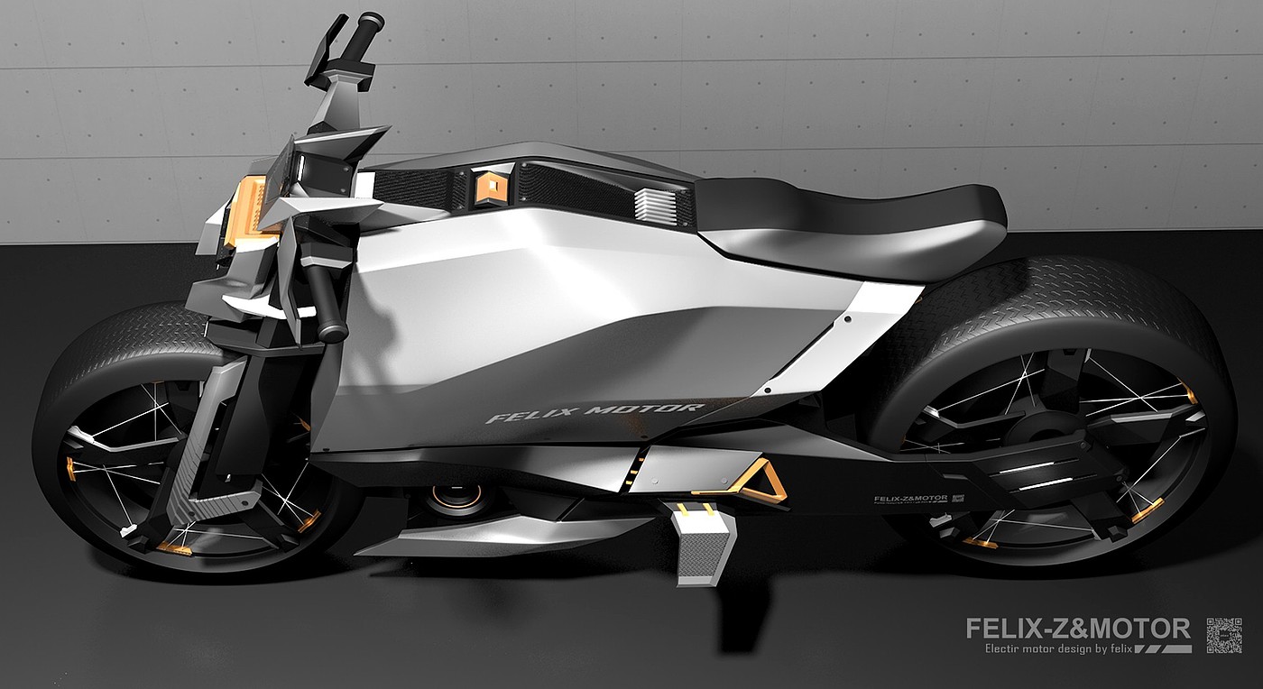 Motorcycle，Electric concept，