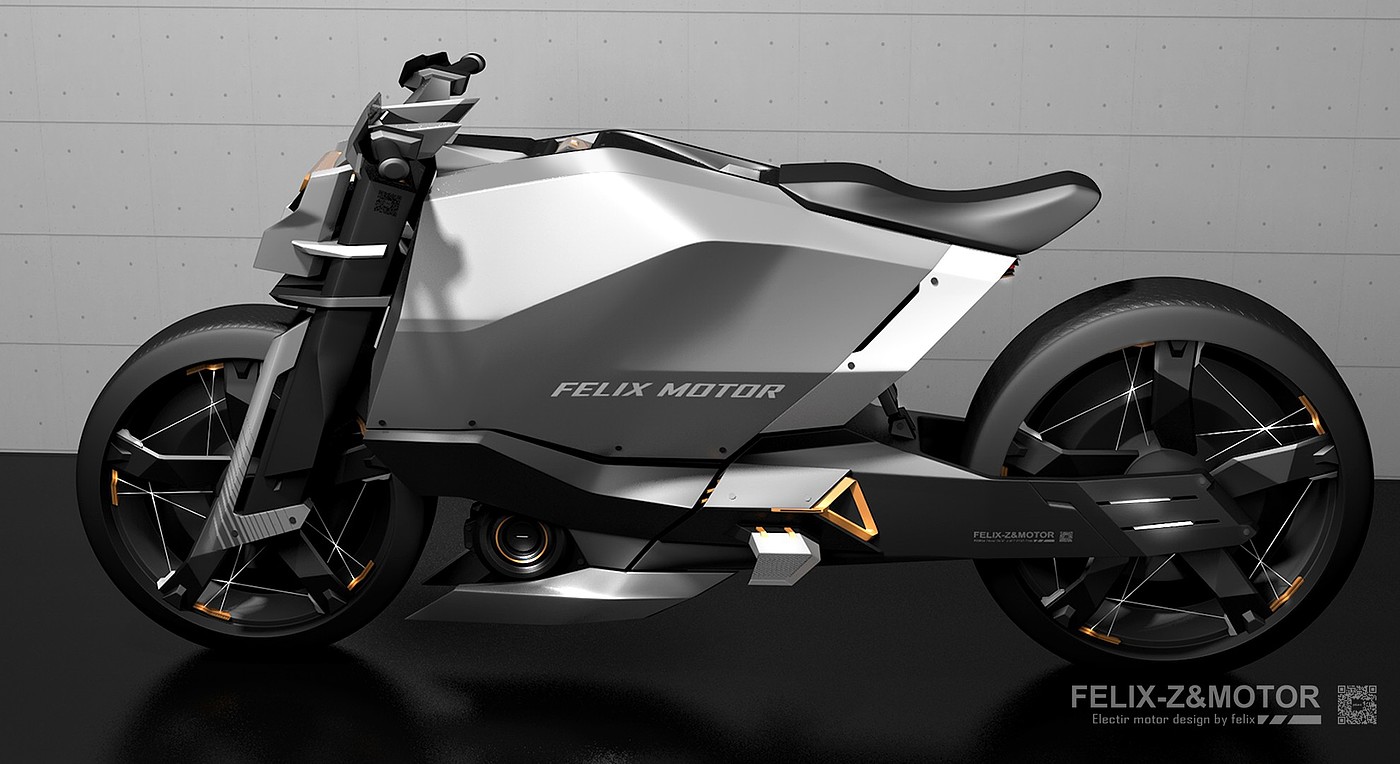 Motorcycle，Electric concept，