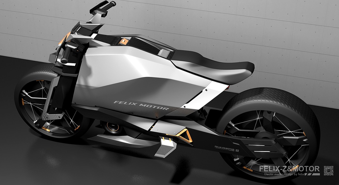 Motorcycle，Electric concept，