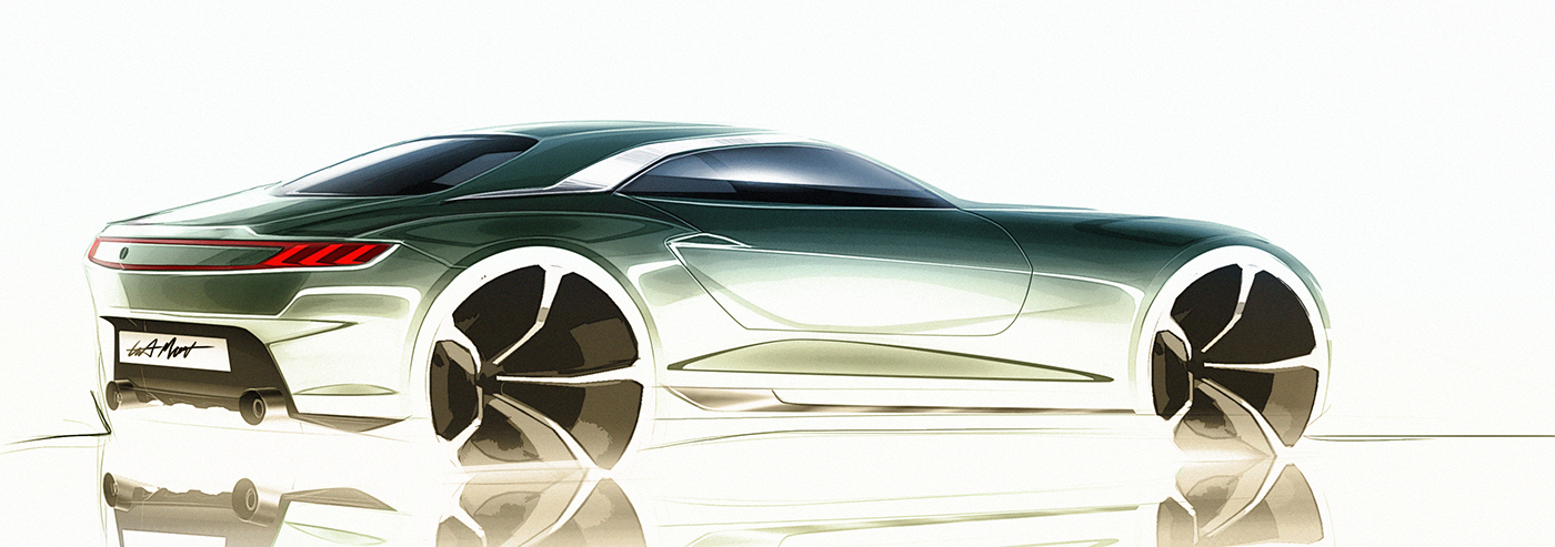 Sports car，Render，effect，Automatic design，industrial design，
