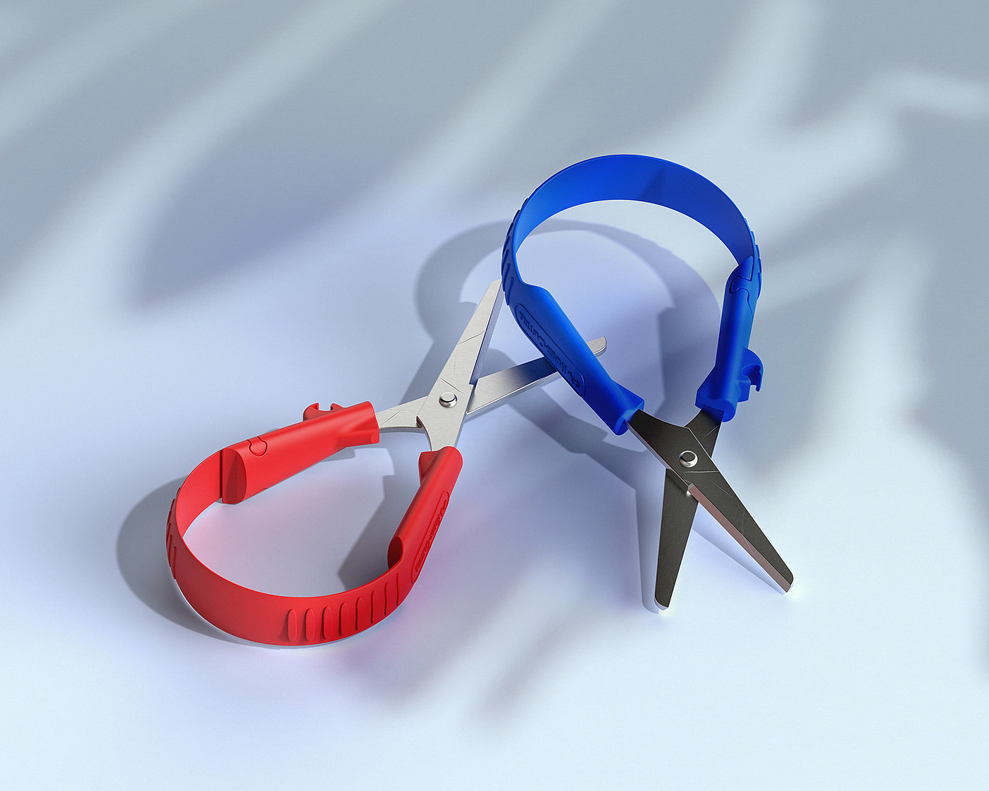 Stationery design，scissors，