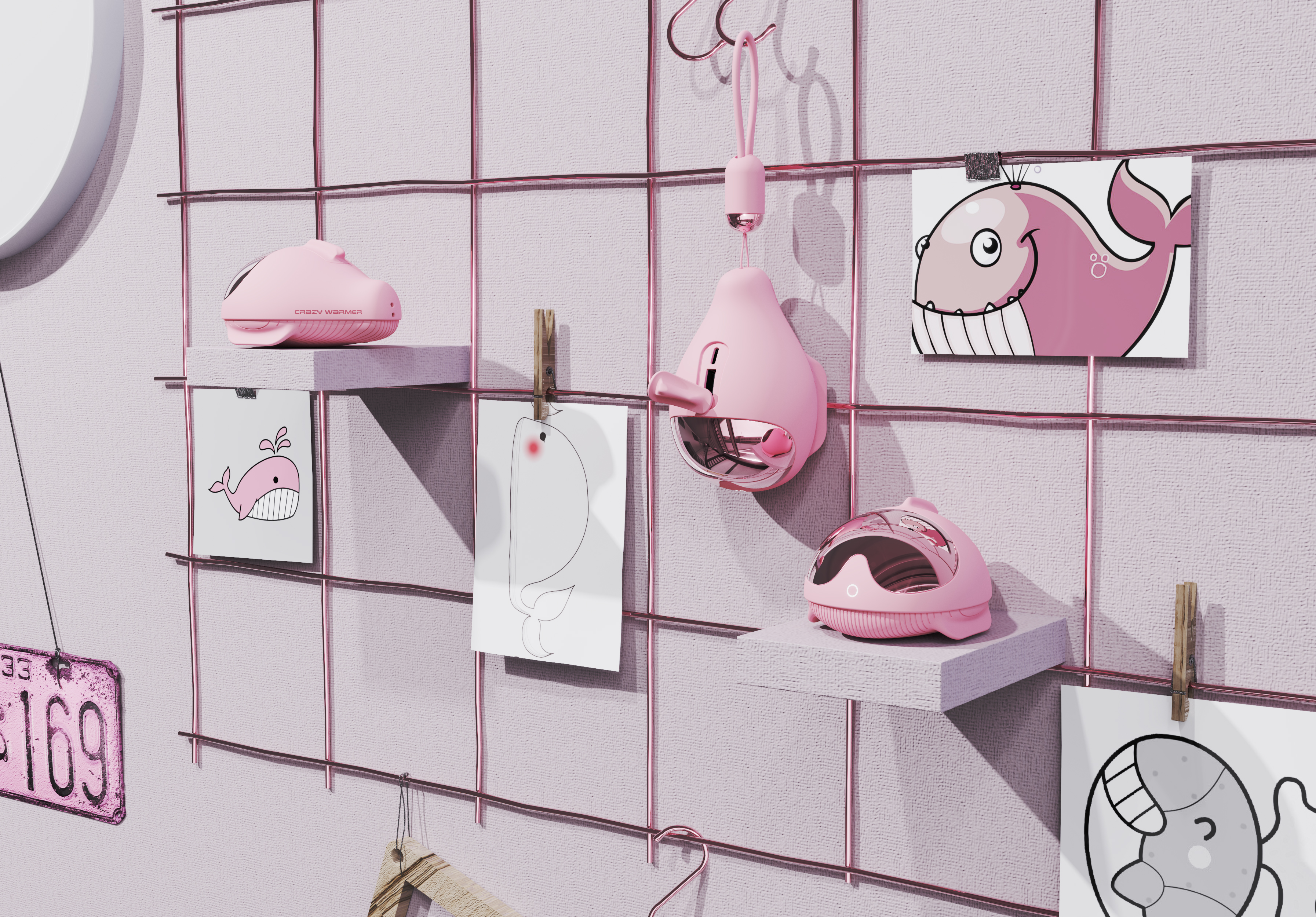 Hand warmer，portable source，Portable，Own line，lovely，bionics，