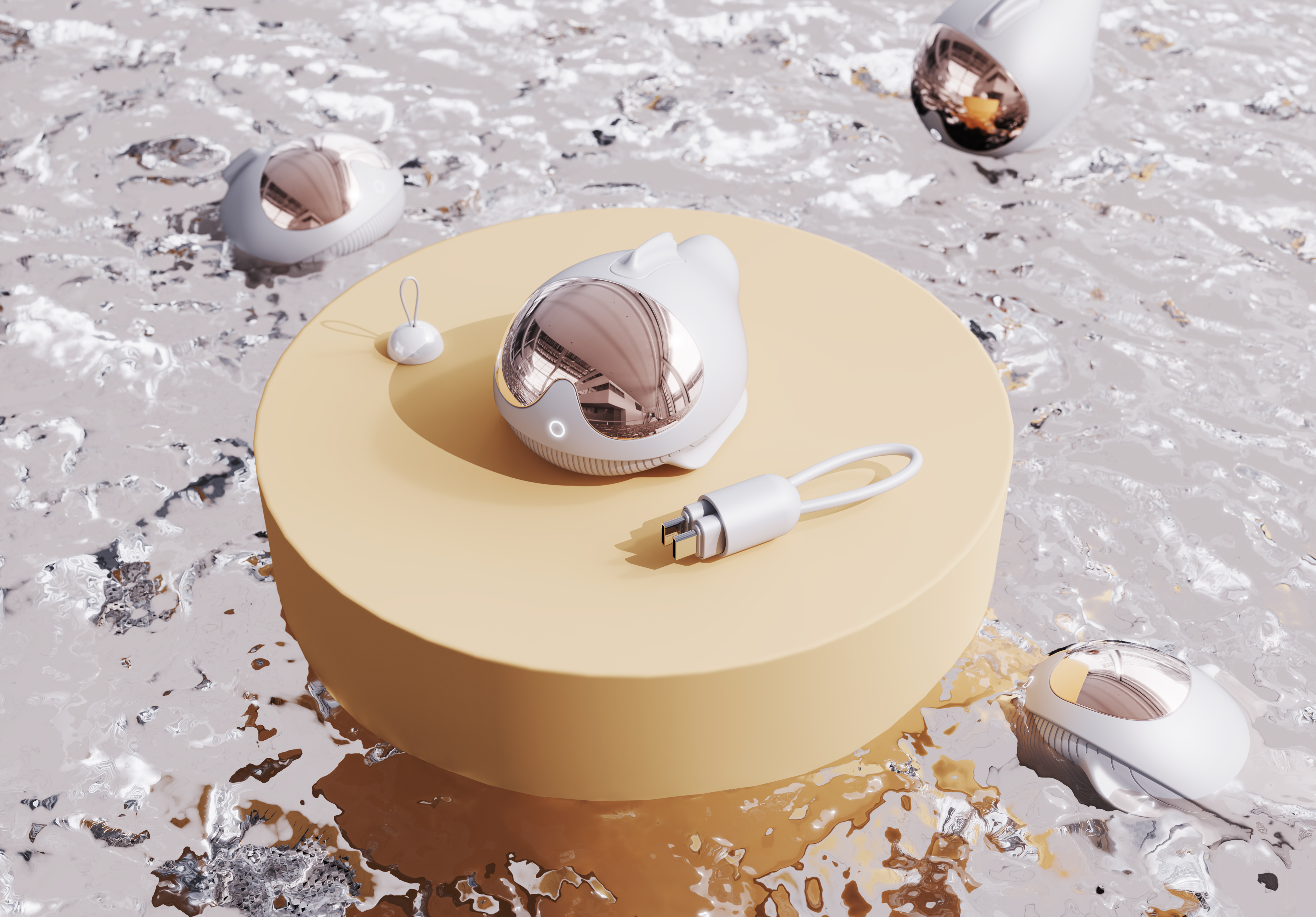 Hand warmer，portable source，Portable，Own line，lovely，bionics，