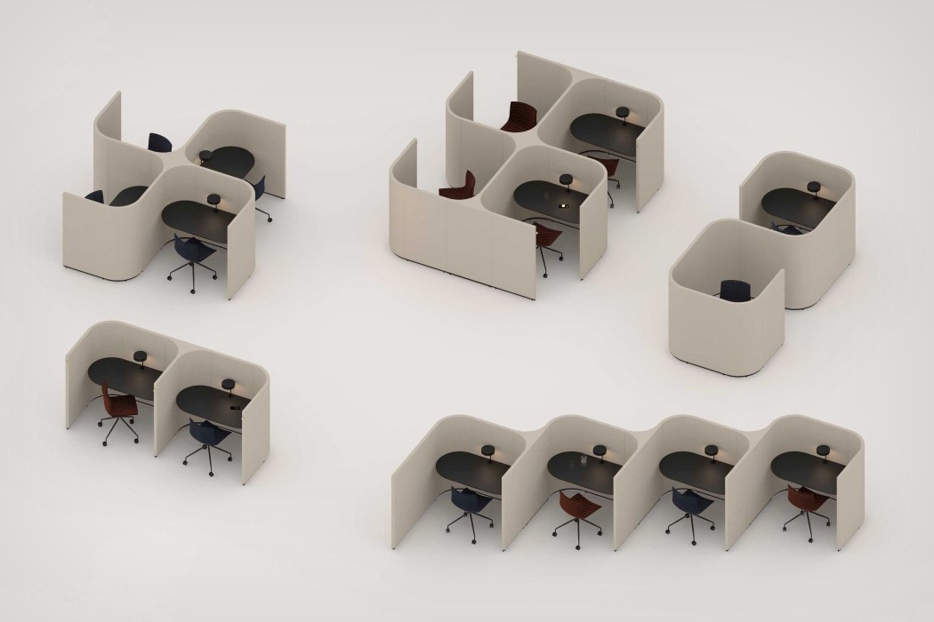 office，cubicle，fashion，security，Social distance，modularization，working space，Avion，