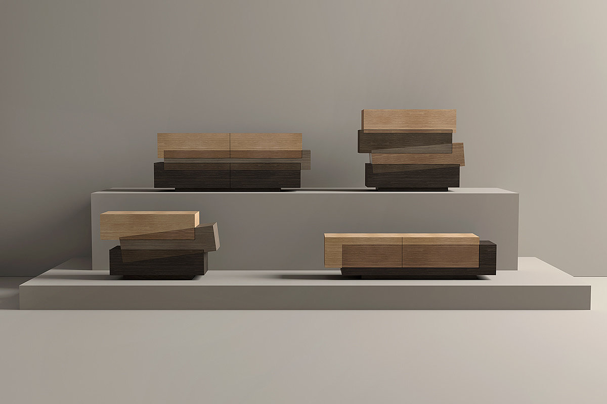 Booleanos，家具设计，木质，