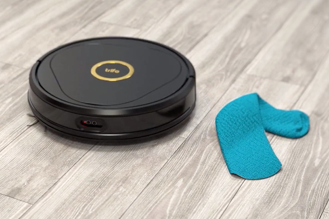 AI robot，sweeping machine，black，