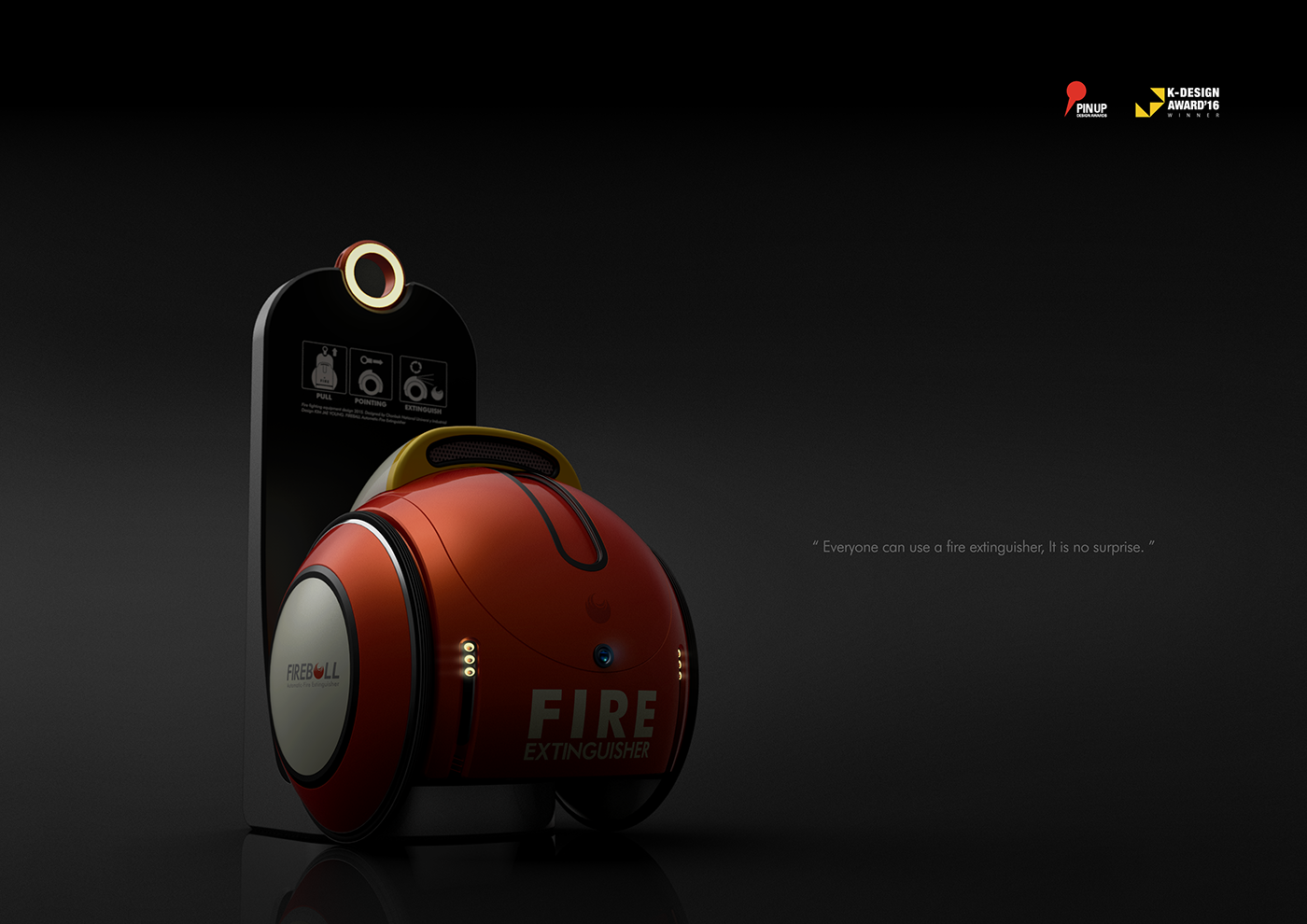 product design，industrial design，Automatic design，Fire Extinguisher，spherical，