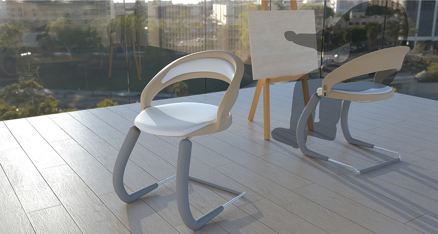 chair，painting，product design，chair，industrial design，university，c4d，