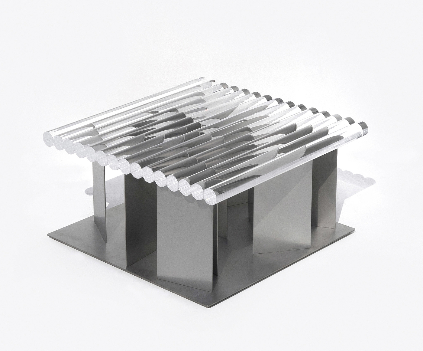 Side table，chair，a partition，Acrylic，stainless steel，