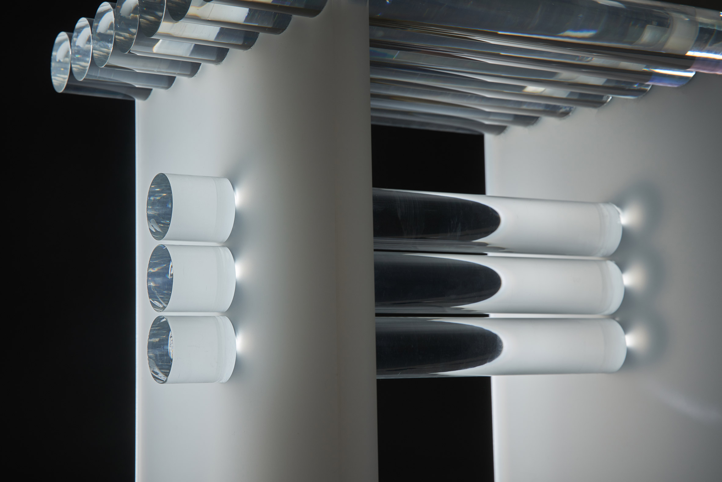 Side table，chair，a partition，Acrylic，stainless steel，