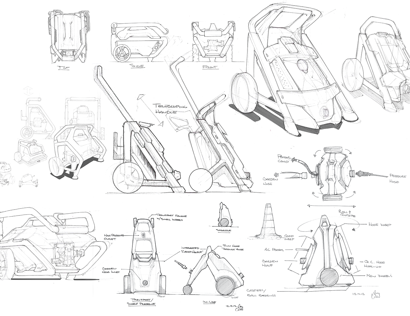 product design，industrial design，Hand drawn，household electrical appliances，Exercise sample，