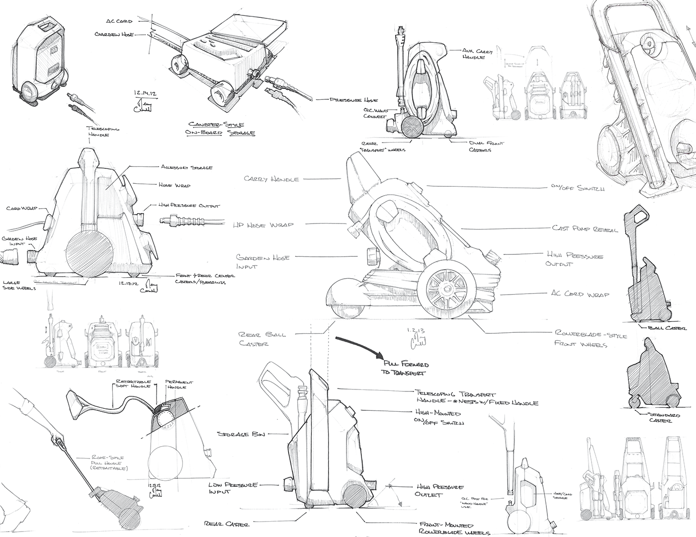 product design，industrial design，Hand drawn，household electrical appliances，Exercise sample，