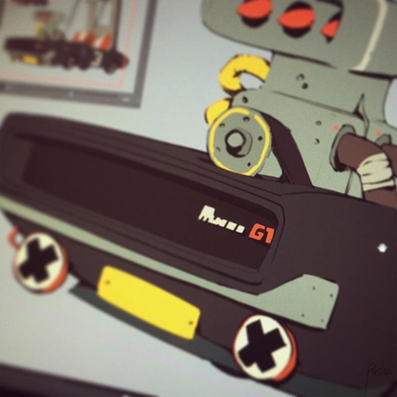 lovely，Cartoon，vehicle，Design，painting，