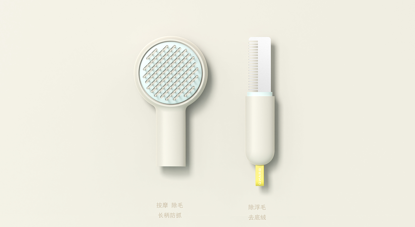 Spade design，Pet brush，