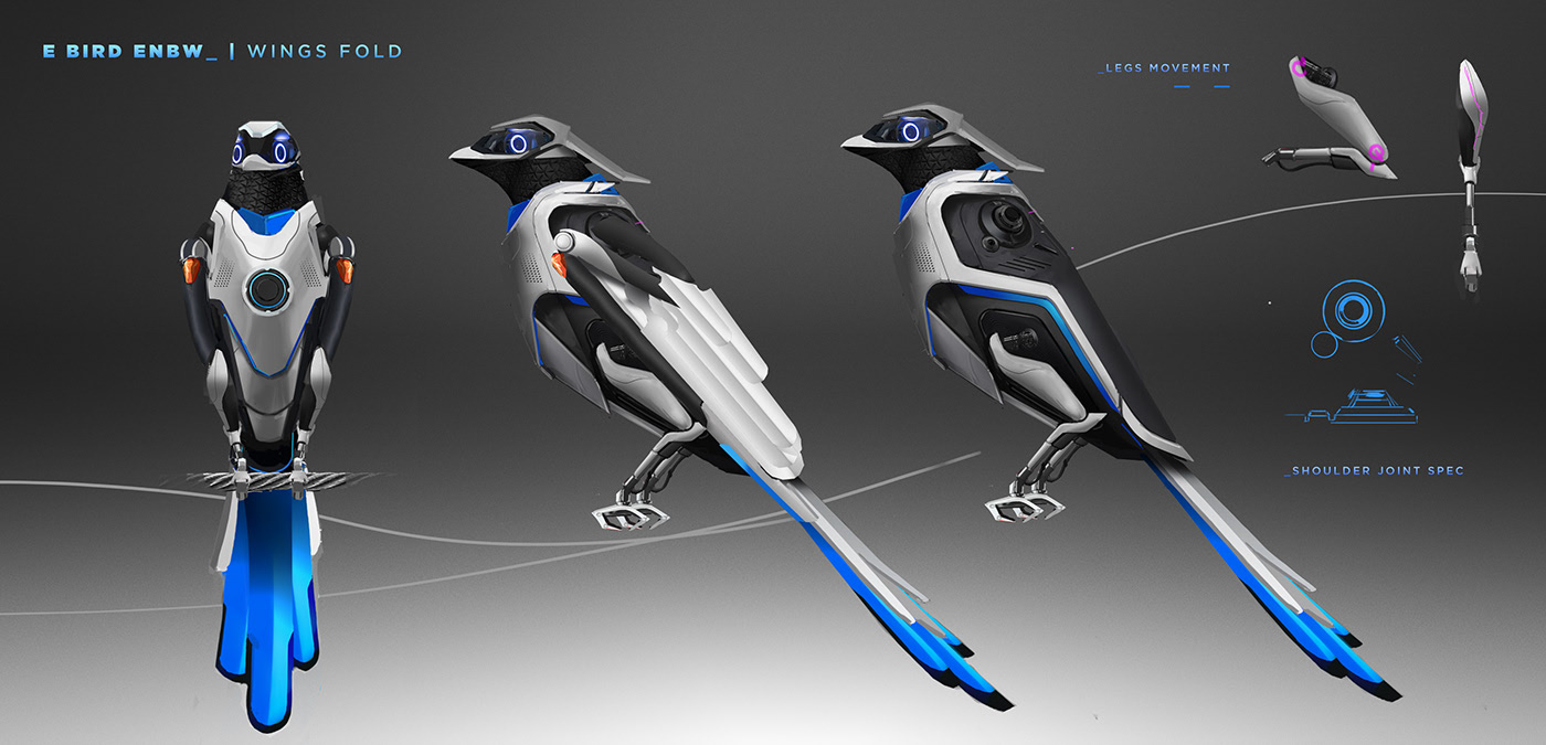 bird，Electronics，animation，energy，simulation，