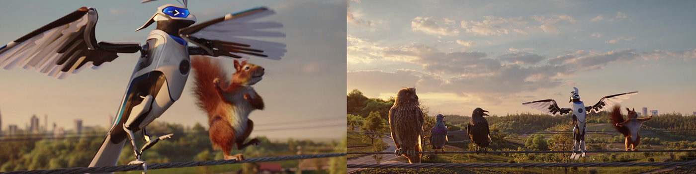 bird，Electronics，animation，energy，simulation，