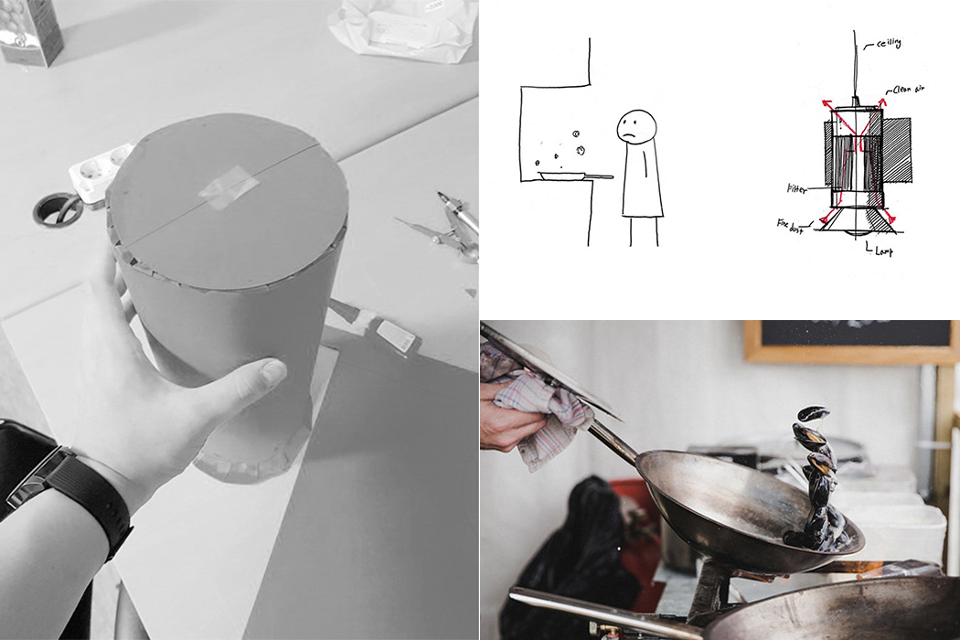 air cleaner，lamp，kitchen，cooking，intelligence，