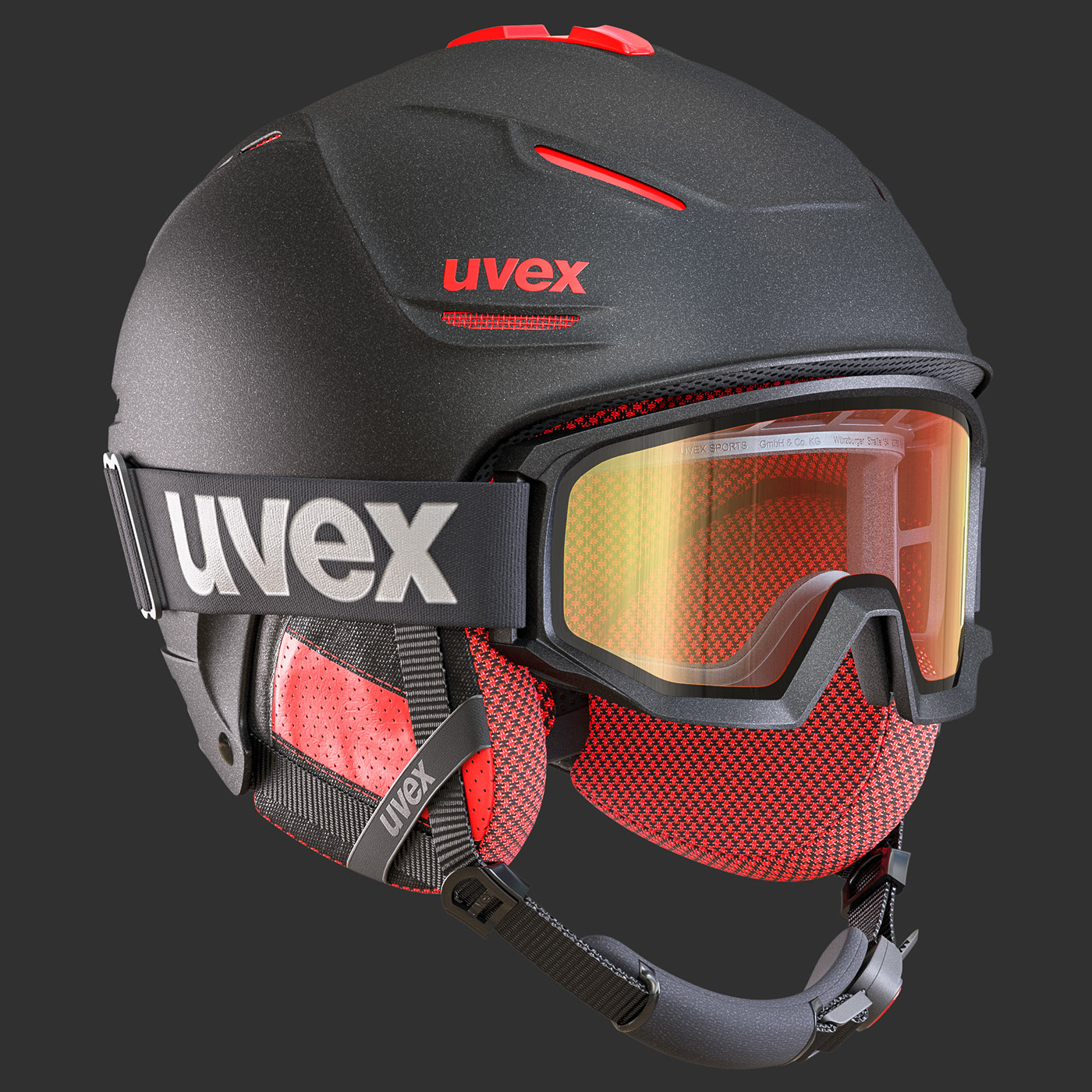 Helmet，Goggles，racing，skiing，security，modeling，