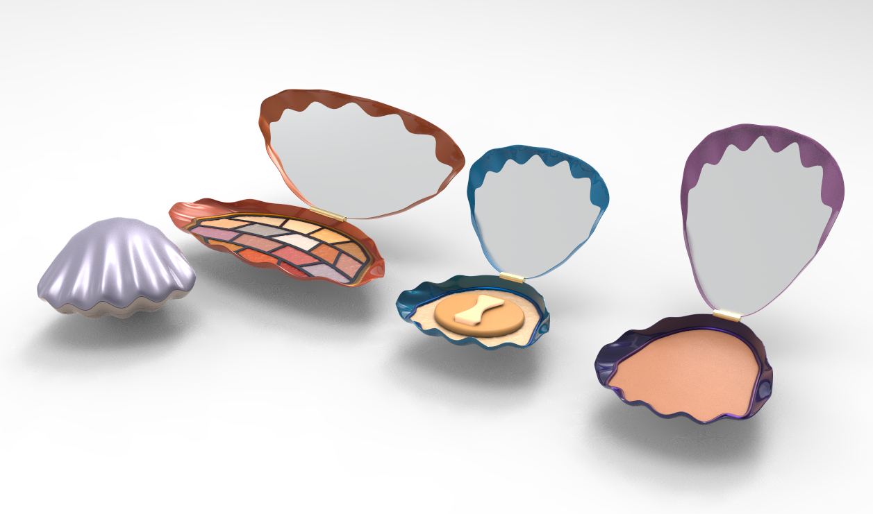 Combine ocean elements with cosmetic box，