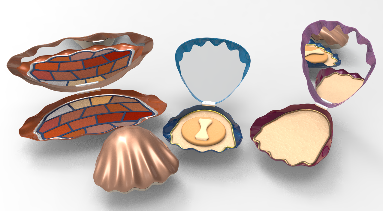 Combine ocean elements with cosmetic box，