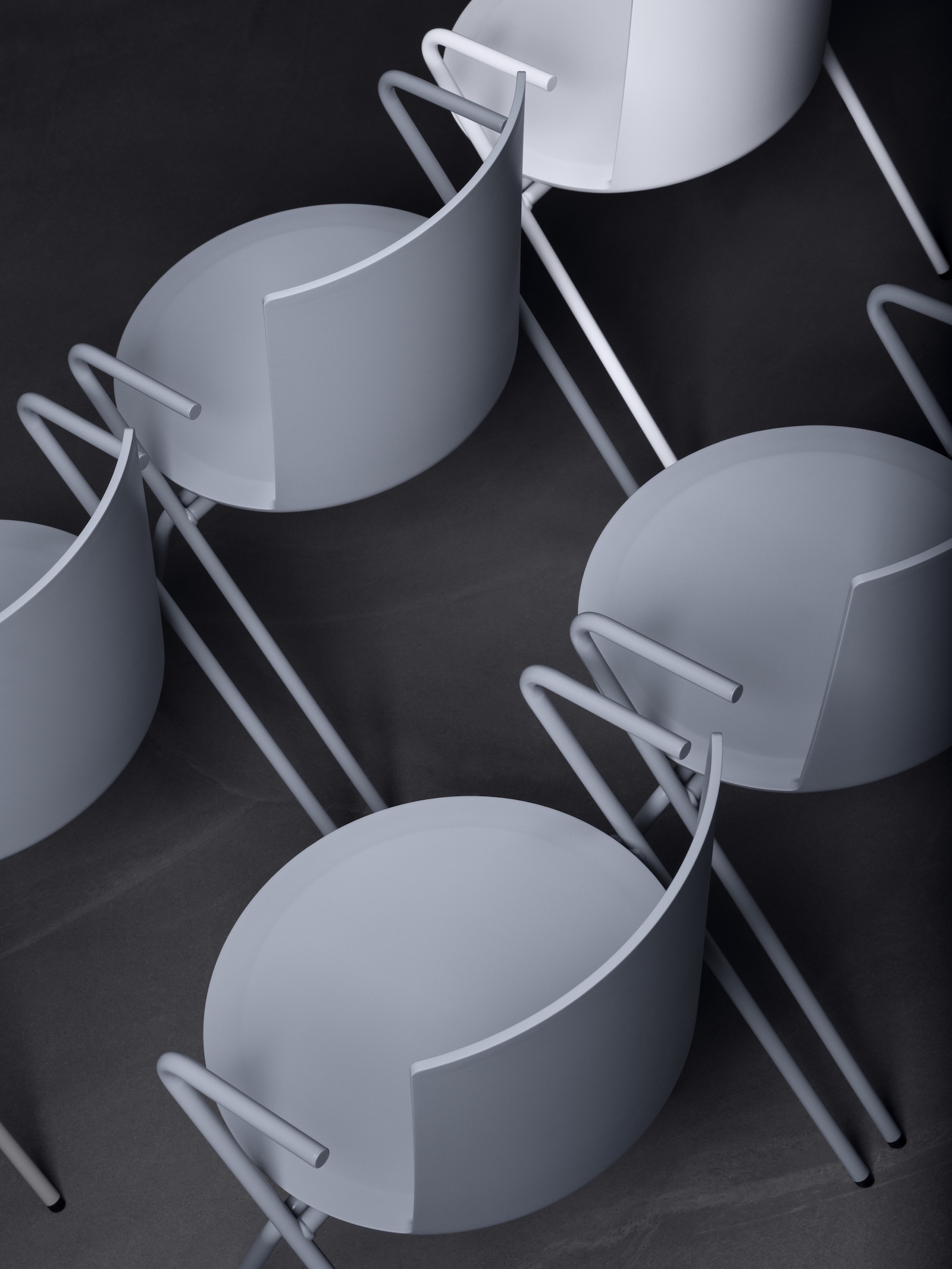 chair，polypropylene，Minimalism，comfortable，geometry，