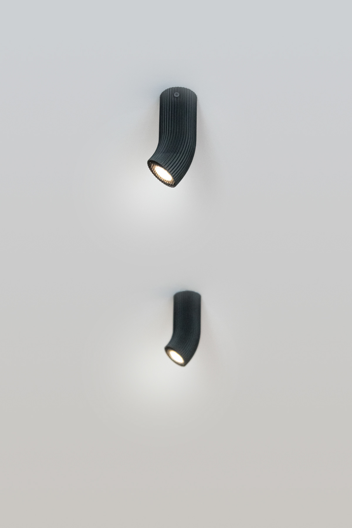 lamp，3D printing，Organic，black，Simplicity，