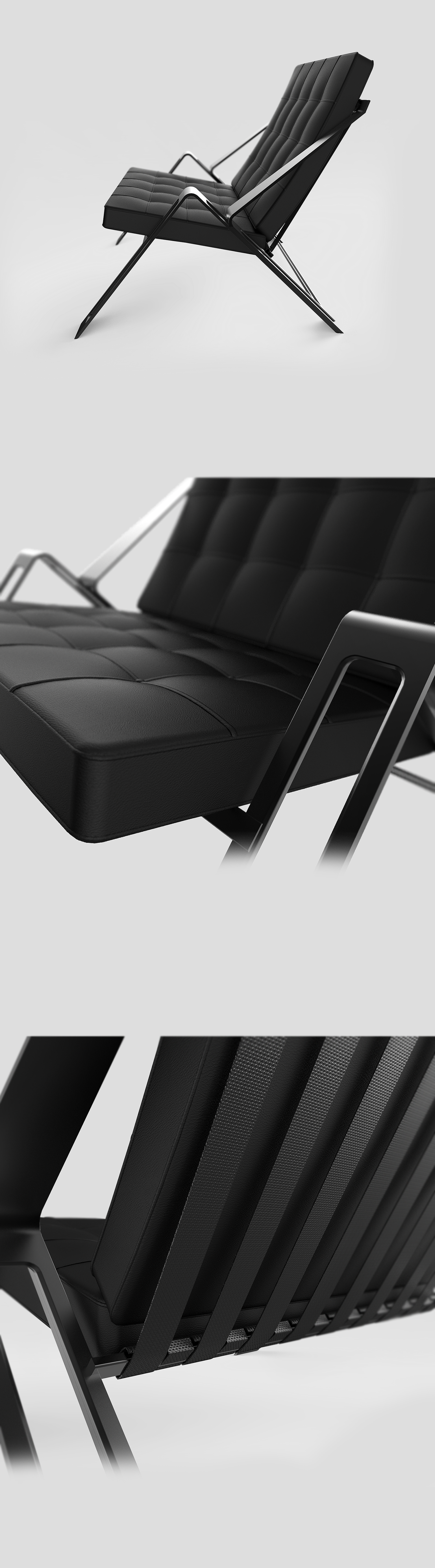 Chair design，Black and white grey style，Simple and generous，Furniture products，product design，