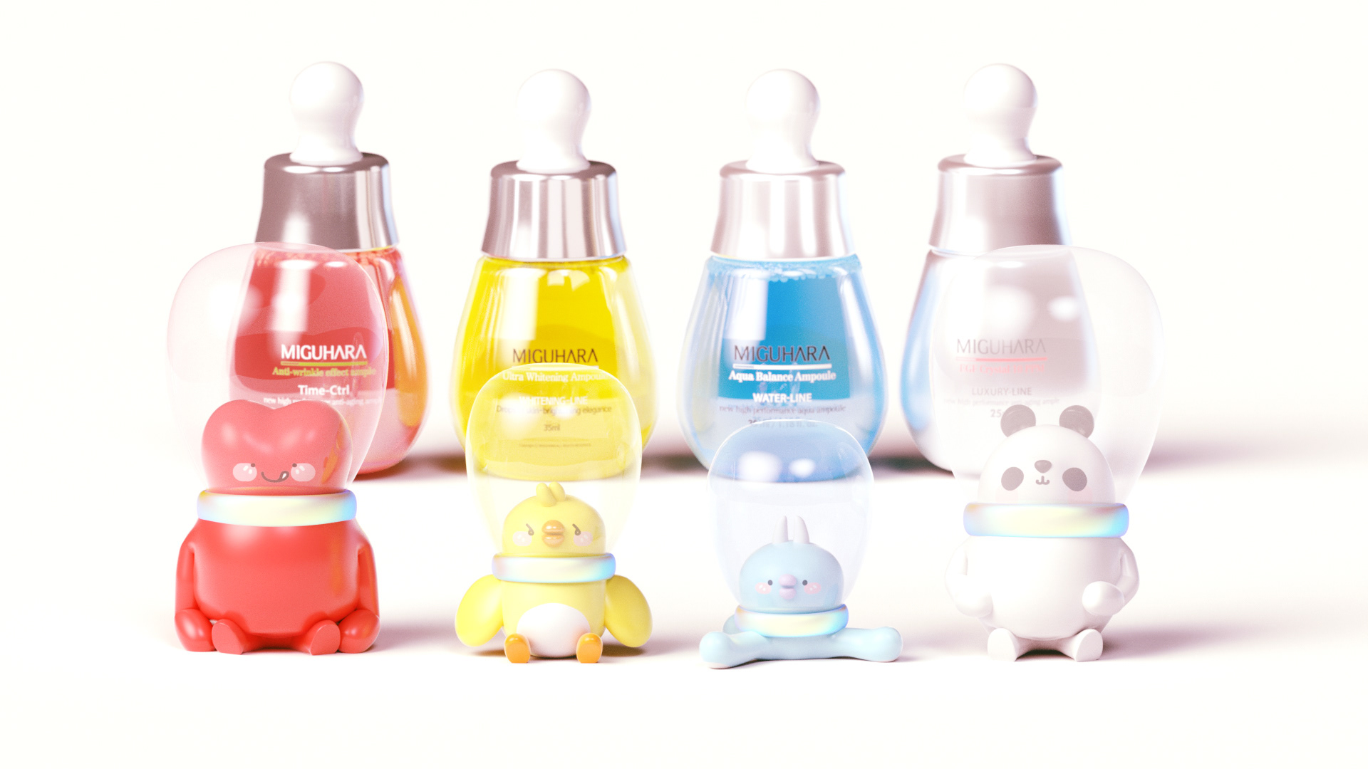 Light bulb:，colour，skin care products，lovely，Childlike interest，