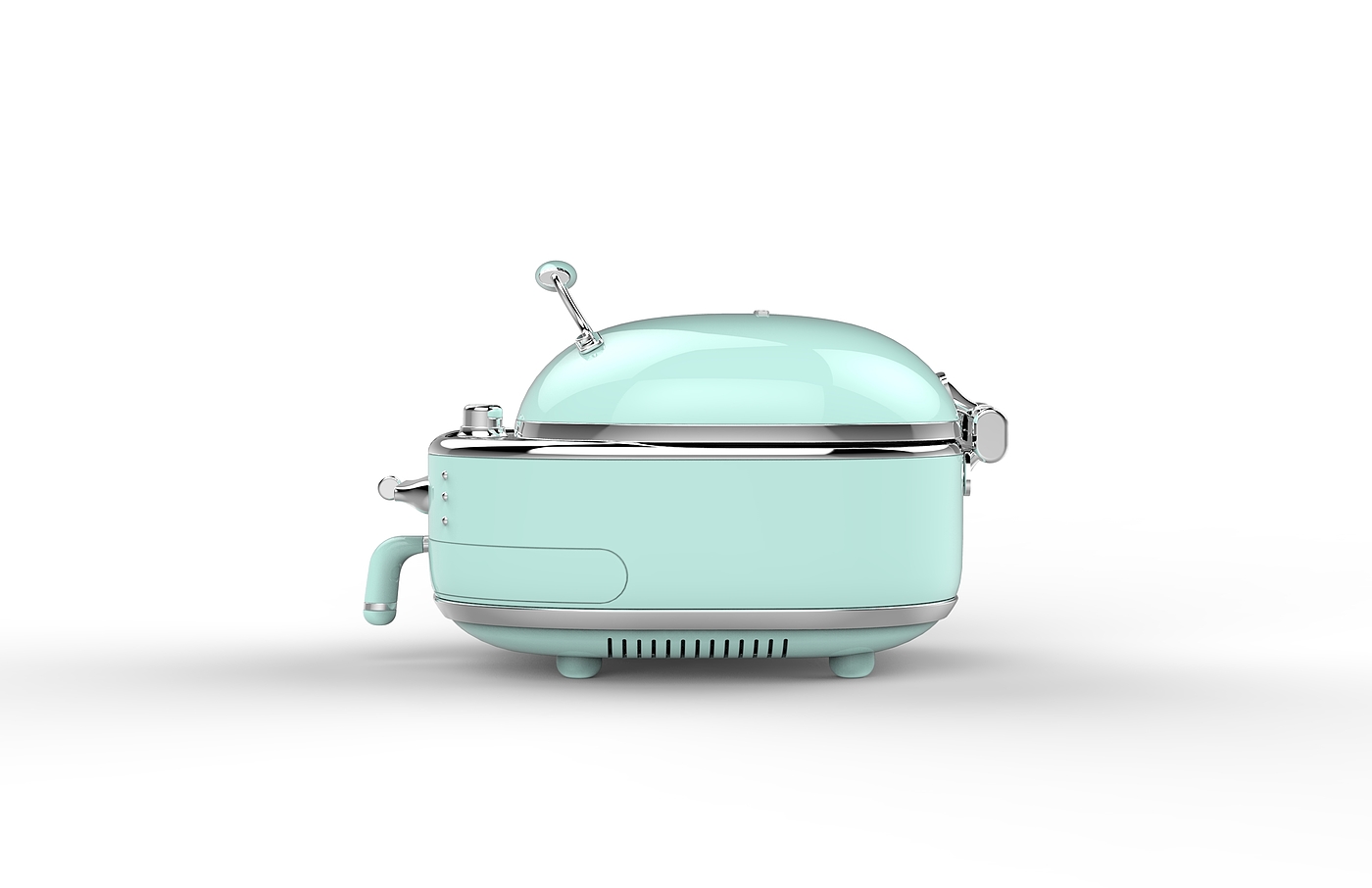 Electric baking pan，multi-function，Retro，double-deck，