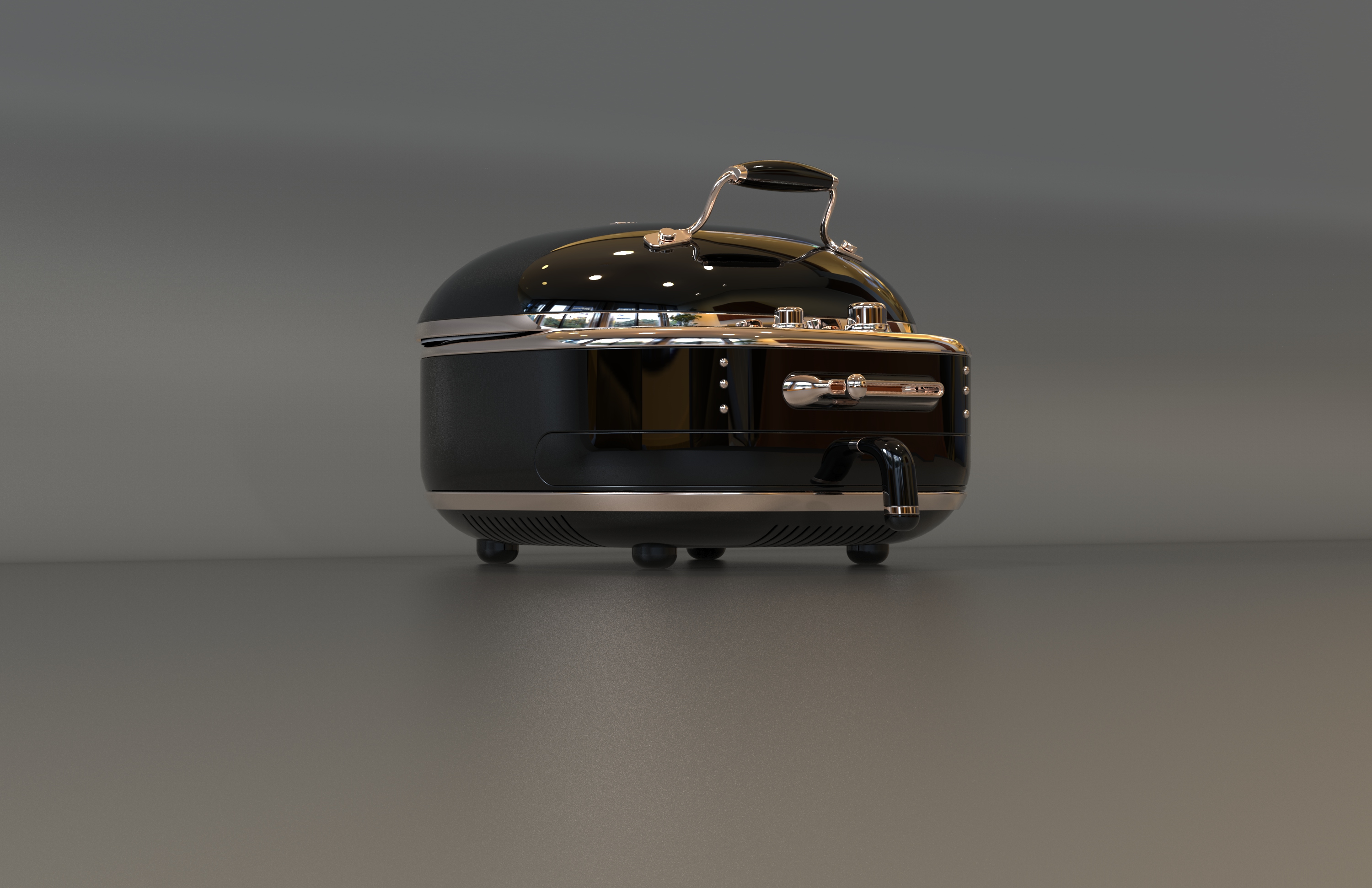 Electric baking pan，multi-function，Retro，double-deck，