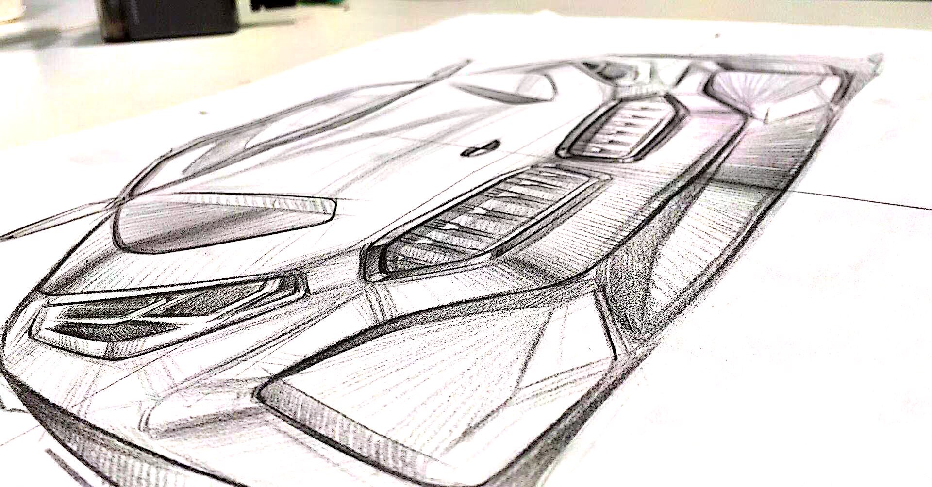 Industrial design, hand drawn，