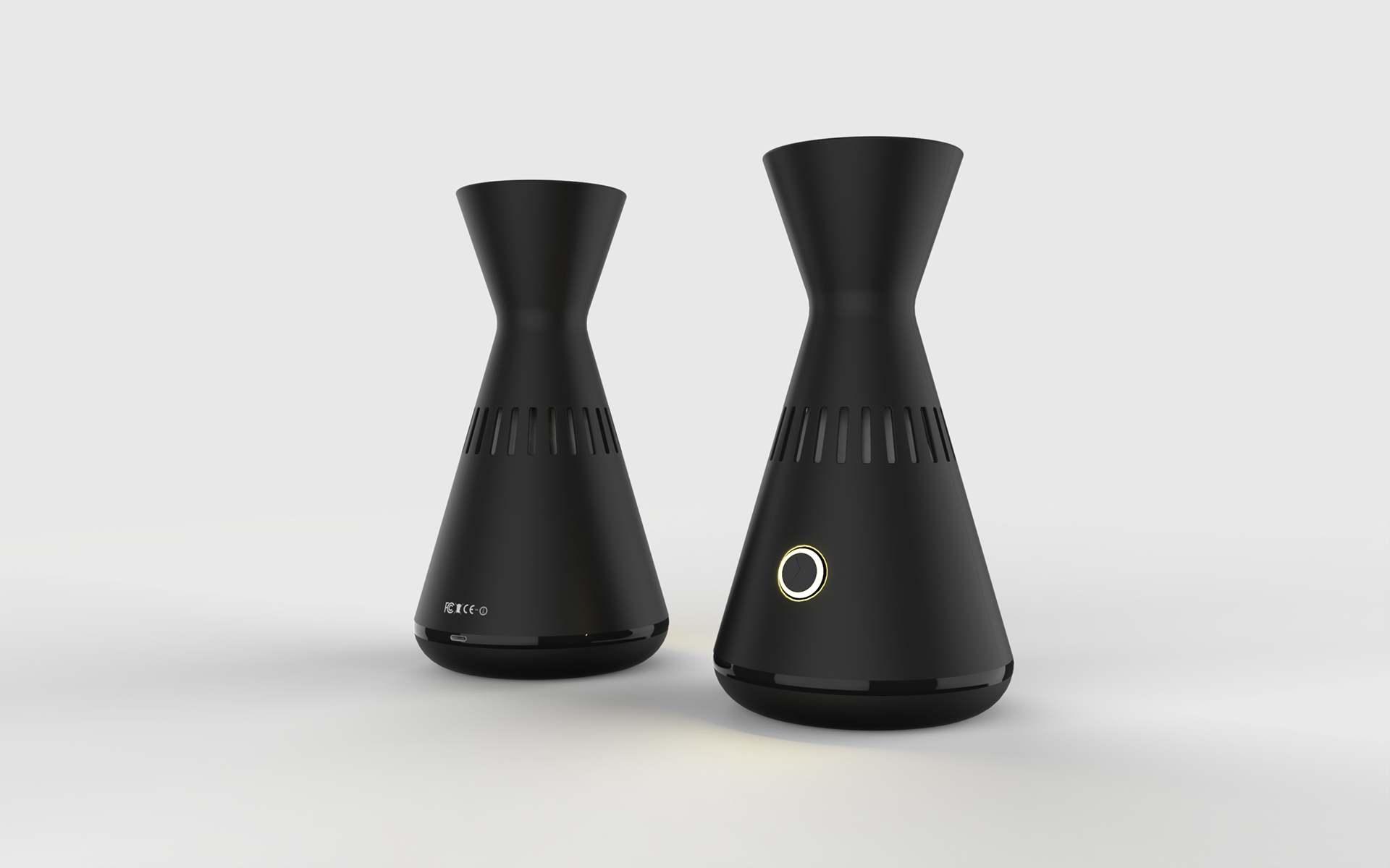 Portable，air cleaner，Simplicity，Black and white，intelligence，