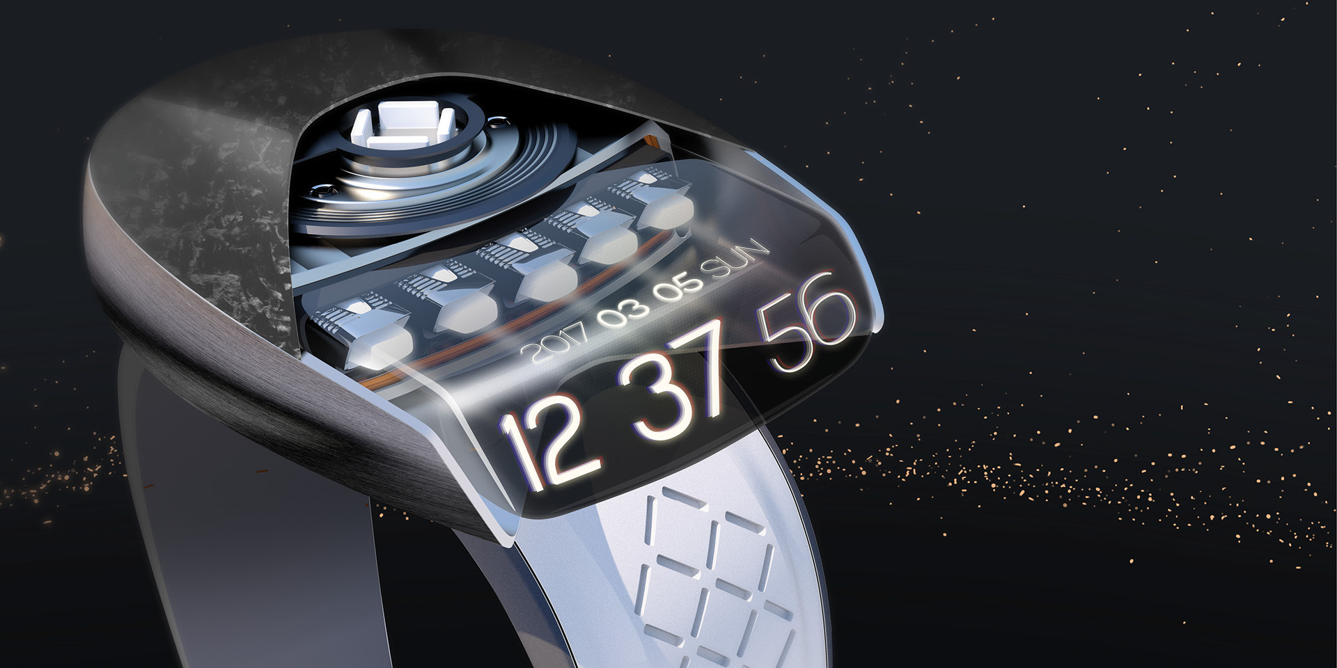 intelligence，Wrist watch，timer，black，innovate，