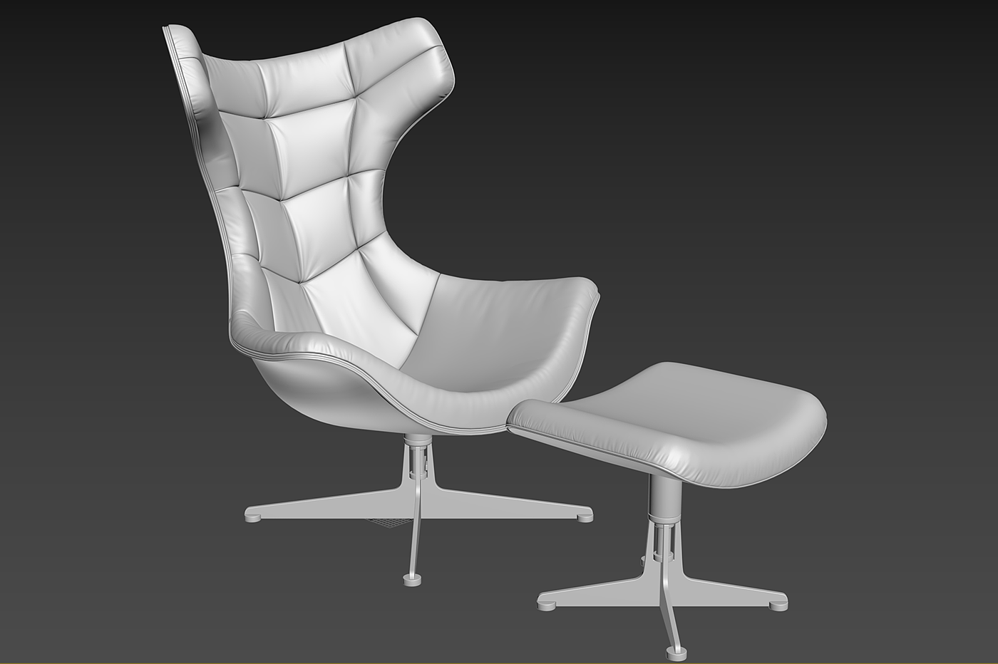 3D modeling，Render，chair，
