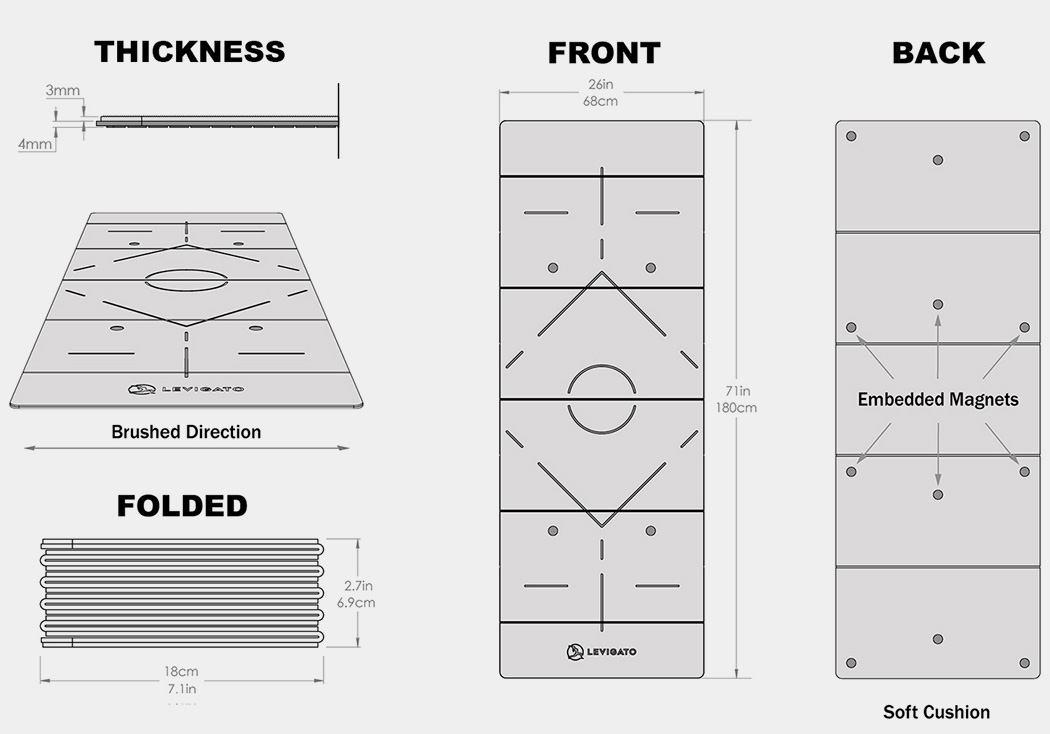 Nicholas Christ，waterproof，Yoga Mat，fold，Sanded，