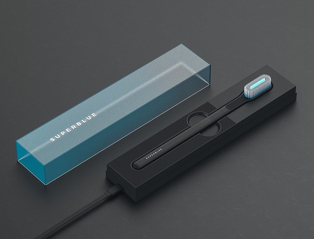 toothbrush，charge，Dylan Fealtman，SuperBlue，silica gel，