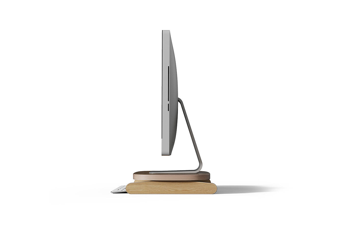 Computer stand，wooden ，Art，Northern Europe，Simplicity，