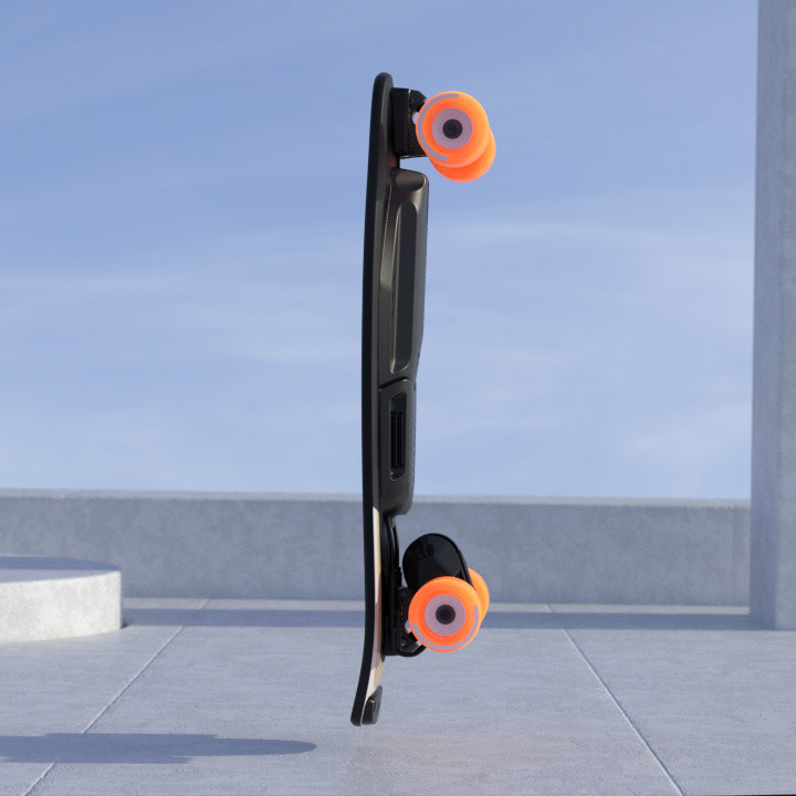 Video design，Skate，Electric，3d，Long board，Particle simulation，