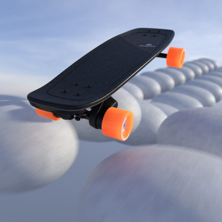 Video design，Skate，Electric，3d，Long board，Particle simulation，