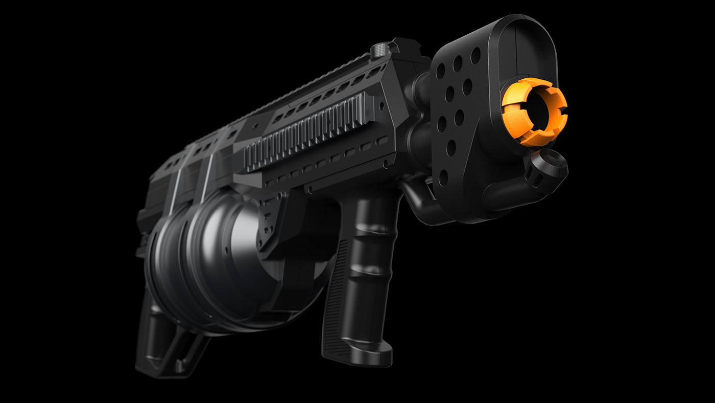 gun，sketch，prototype，black，