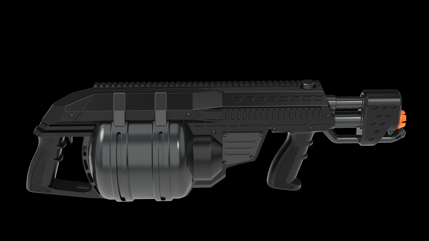 gun，sketch，prototype，black，